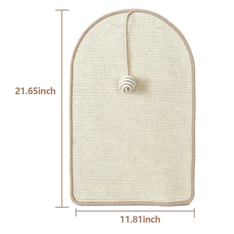 Durable Natural Sisal Cat Scratch Pads for Wall and Sofa - Versatile Claw Grinding Accessories for All Cat Breeds