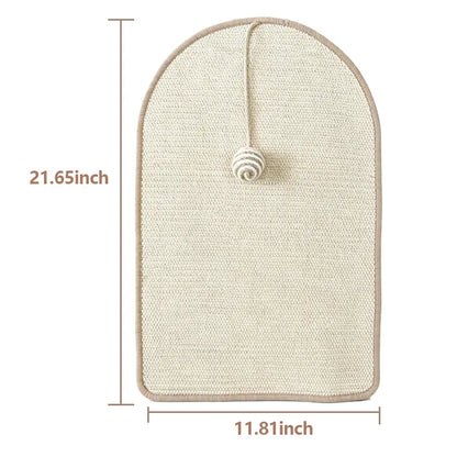 Durable Natural Sisal Cat Scratch Pads for Wall and Sofa - Versatile Claw Grinding Accessories for All Cat Breeds