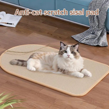 Durable Natural Sisal Cat Scratch Pads for Wall and Sofa - Versatile Claw Grinding Accessories for All Cat Breeds