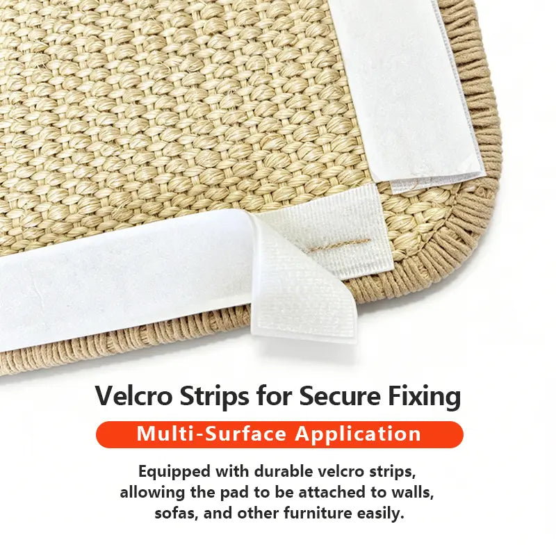 Durable Natural Sisal Cat Scratch Pads for Wall and Sofa - Versatile Claw Grinding Accessories for All Cat Breeds
