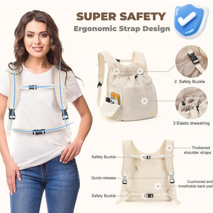 Pet Travel Carrier Bag, Cat Chest Front Pack, Large Capacity Breathable Dog Portable Bag, Hands-Free Comfortable Design for Pet Lovers